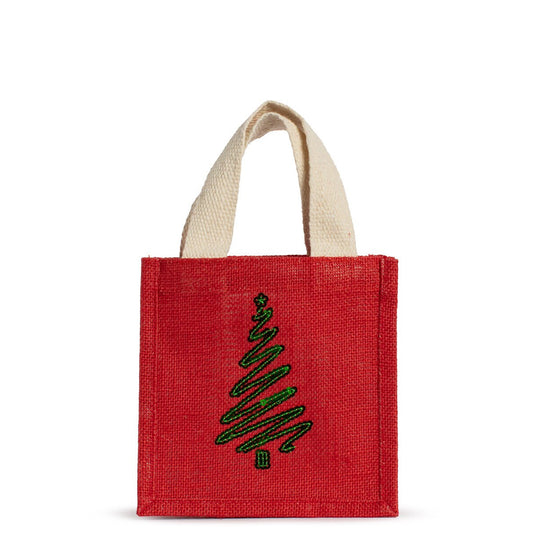 Sequin Christmas Tree Petite Gift Tote