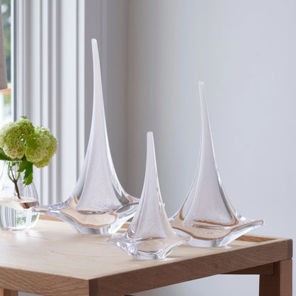Sailboat in White - Medium