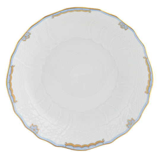 Princess Victoria - Light Blue - Scalloped Dinner Bowl 8"