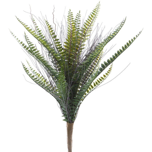 ASF Textured Fern Bush - Green 19"