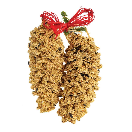 MBR Birdseed Pinecone Pair