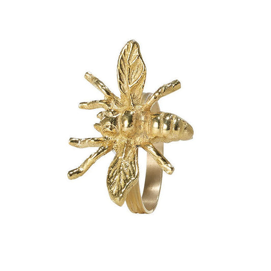 Bee Napkin Ring - Gold