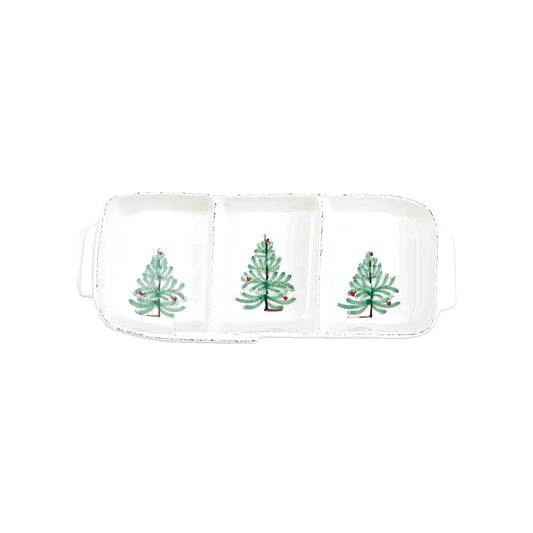 VTR Lastra - Holiday - Melamine Three Part Server 13.5" (Retired)