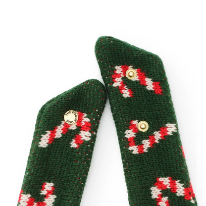 Pet Bandana - Candy Cane Knit -