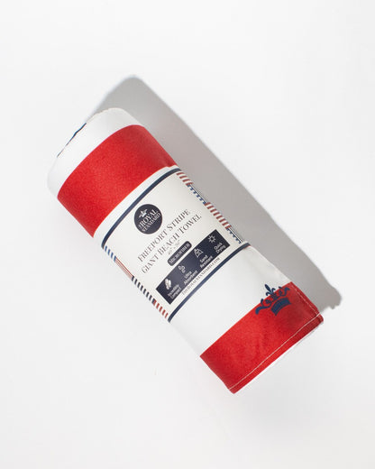 Freeport Stripe Giant Beach Towel - Red/White/Blue - 40x70