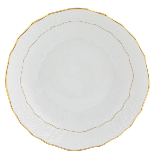 Golden Edge - Scalloped Dinner Bowl 8"