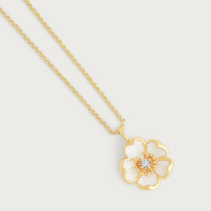 Wildflowers - Enameled Pendant Necklace