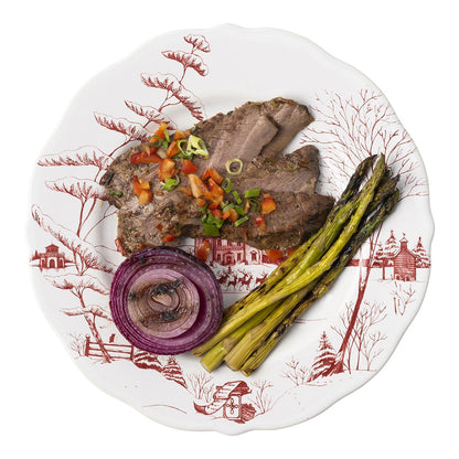 JLK Country Estate - Winter Frolic - Ruby - Dinner Plate 11"