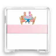 Dogs Playing Mahjong Desk Set