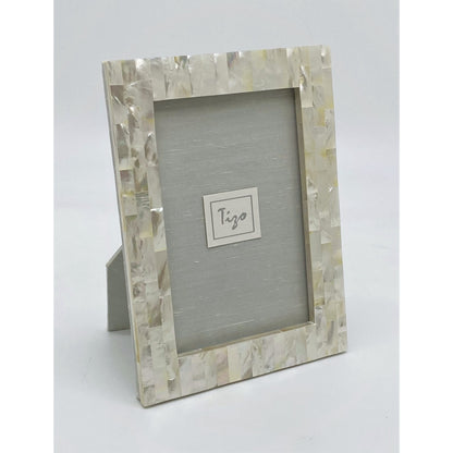 Mother of Pearl Frame - White