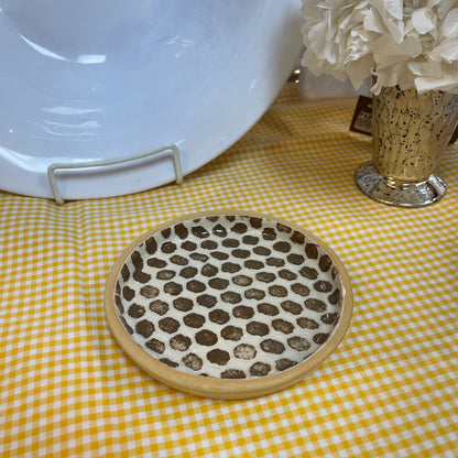 TFC Wine Coaster - Dot - Mocha 5.25