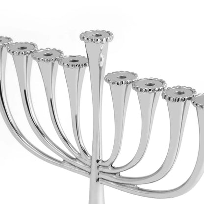 MAR Molten Silver - Menorah 11.75"