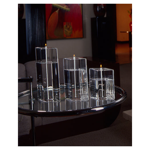 Firelight Glass Diamond Oil Candle -