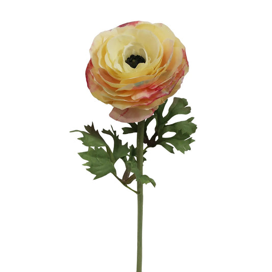 WWF Open Ranunculus - Watercolor Yellow 23.5"