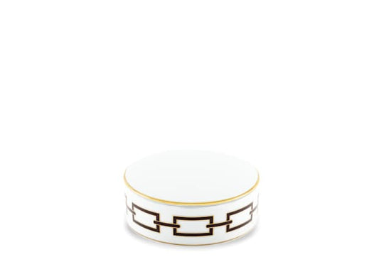 GNO Oggetti Catene - Ebano - Round Box W/Cover - 5"
