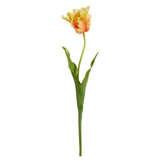 RZI Real Touch Yellow Red Parrot Tulip Stem 27.5"