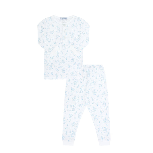 Bunny Toile - Two Piece Pajamas