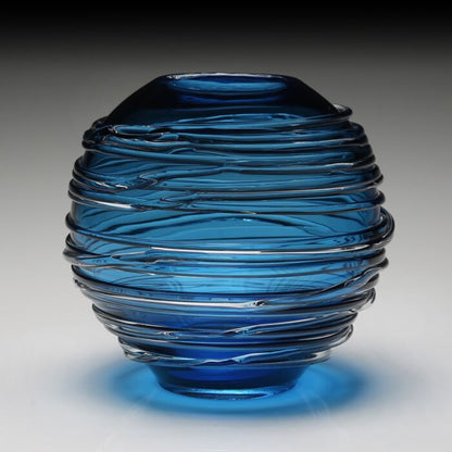 Miranda - Globe Vase - Aqua - 6"