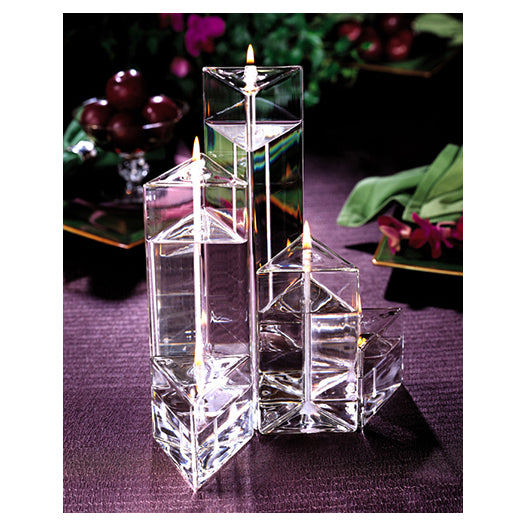 Firelight Glass Medium Prism Oil Candle -