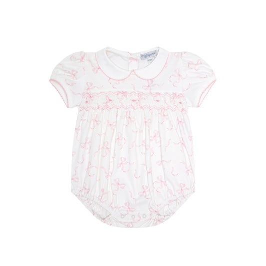 Charming Bows Print - Smocked Bubble -