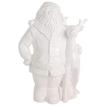 VTR Pietra Natale - Santa with Deer Figure 20.5"