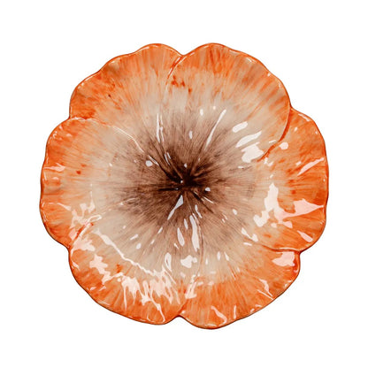 Elisabetta - Dinner Plate - Orange Flower 10.5"