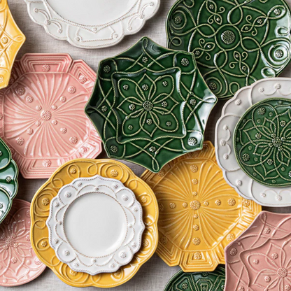 Jardins du Monde - Basil - Cocktail Plate - Assorted Set/4