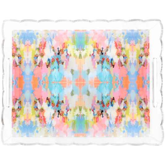 LPK Brooks Avenue Scalloped Tray Large