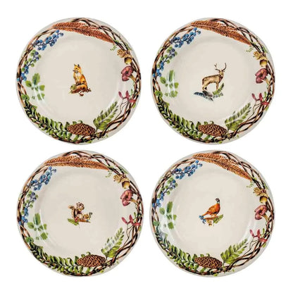 Forest Walk - Animal Salad Plates - Set of 4