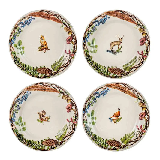 Forest Walk - Animal Salad Plates - Set of 4