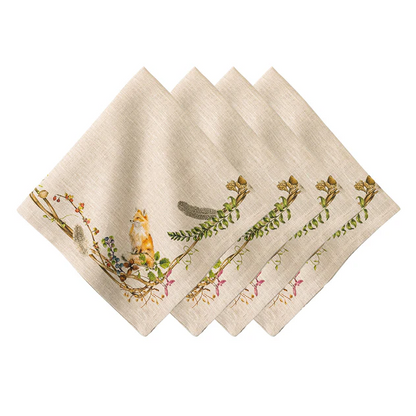 Forest Walk - Napkin with Animals - Set of 4