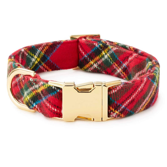 TFD Tartan Plaid Flannel Pet Collar -