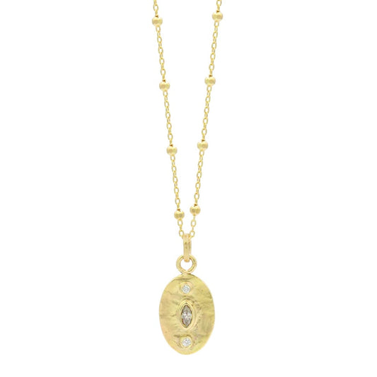 NNJ Oro Necklace - 14kt YG & Dia.