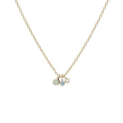 JKD N - Moon Drop Necklace; 14kt YG