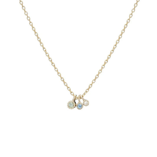 JKD N - Moon Drop Necklace; 14kt YG