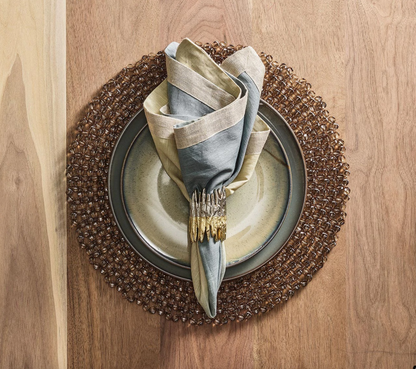 KSB Patina Napkin Ring in Gold & Silver