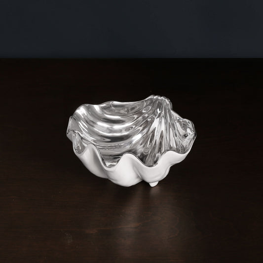 Thanni - Shell - Small Bowl - Silver & White