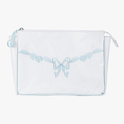 Floral Bow Makeup Bag