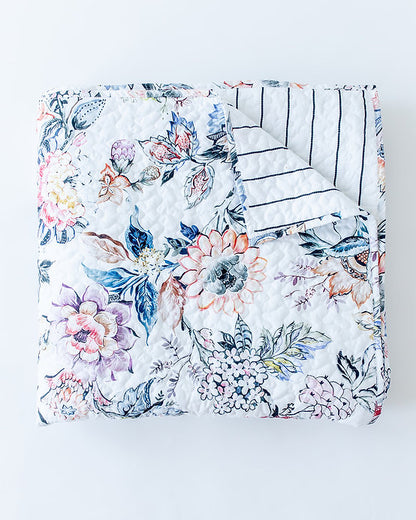 IMH Sophie Jacobean Quilt - Multi/Black - King 110x96