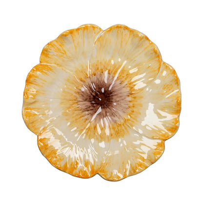 Elisabetta - Dinner Plate - Yellow Flower 10.5"