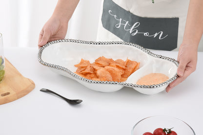 PPB Silver Salerno - Chip & Dip Serving Piece (2025W)