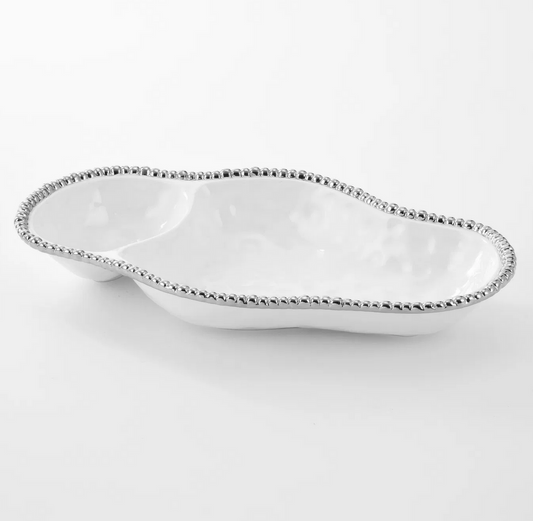 PPB Silver Salerno - Chip & Dip Serving Piece (2025W)