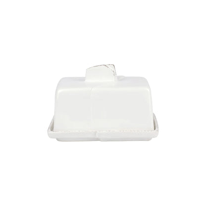 VTR Lastra - White - Butter Dish 6.75"