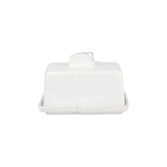 VTR Lastra - White - Butter Dish 6.75"