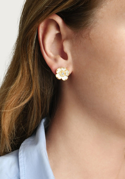 Wildflowers - Enameled Stud Earrings