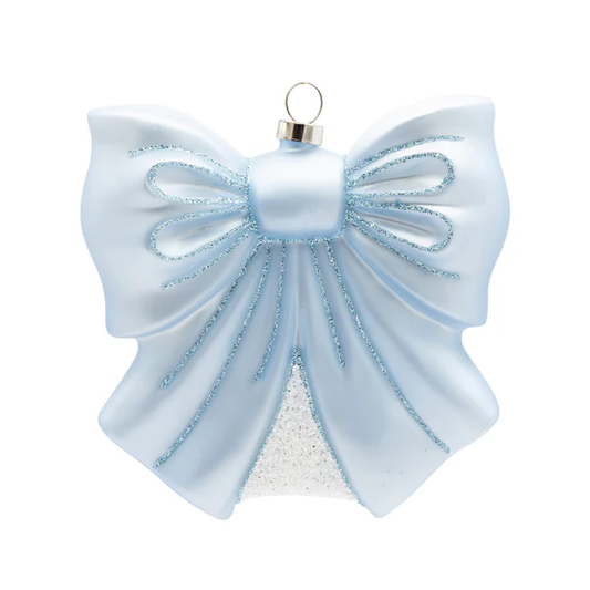 K&A Baby Blue Bow Ornament