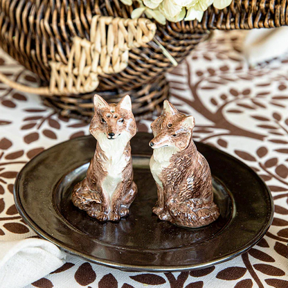 Clever Creatures - Louis & Marie Fox Salt & Pepper Shakers