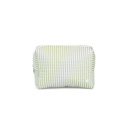 Quilted Stroller Bag Bundle - 3 Pc - Pimlico Stripe - Sage