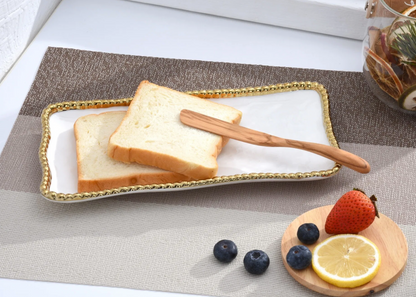 PPB Golden Salerno - Small Rectangle Tray (2431WG)