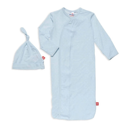Pin Dot - Newborn Sleeper Gown & Hat Set